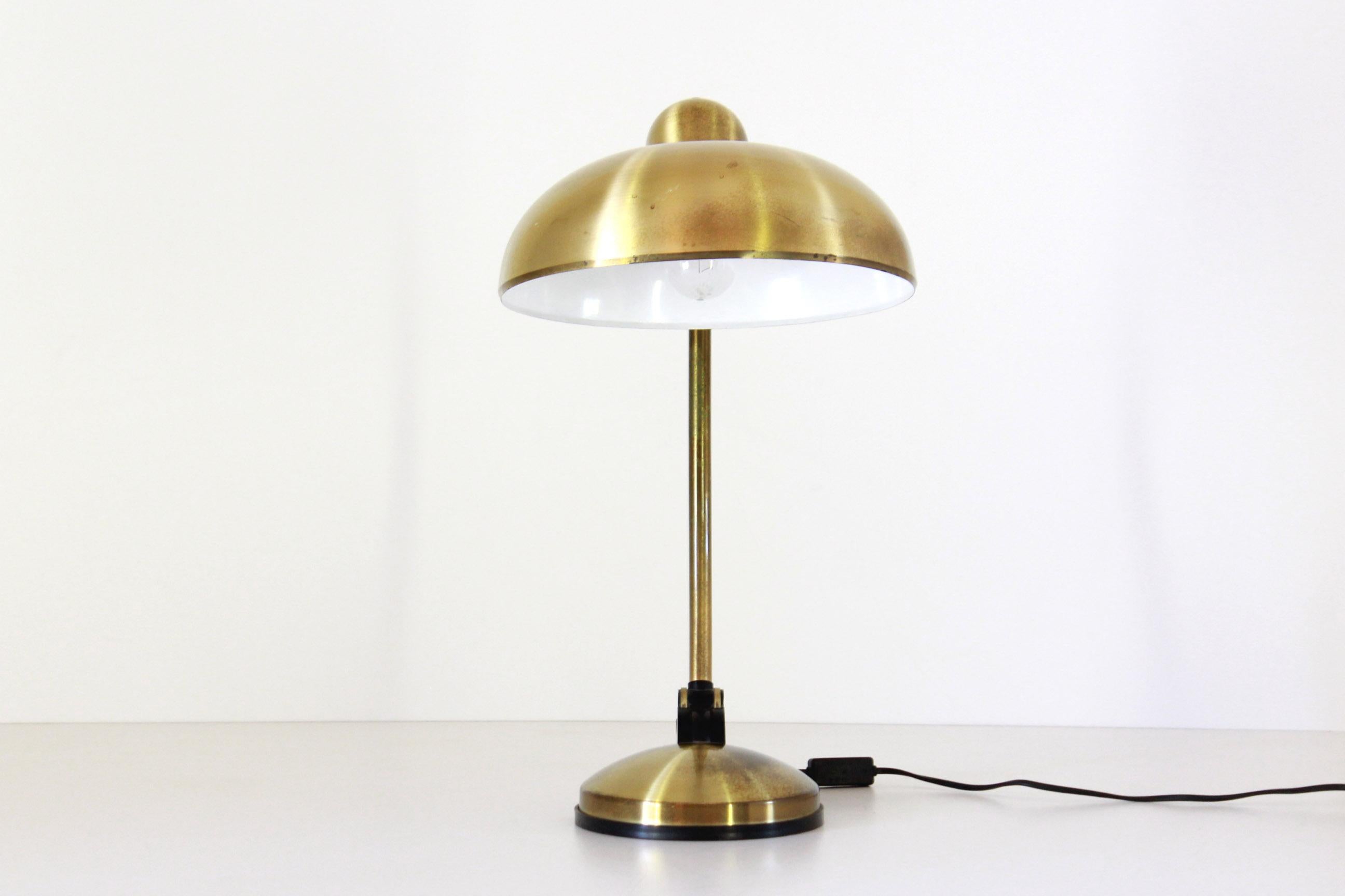 1950s Bauhaus Brass Table Lamp 1