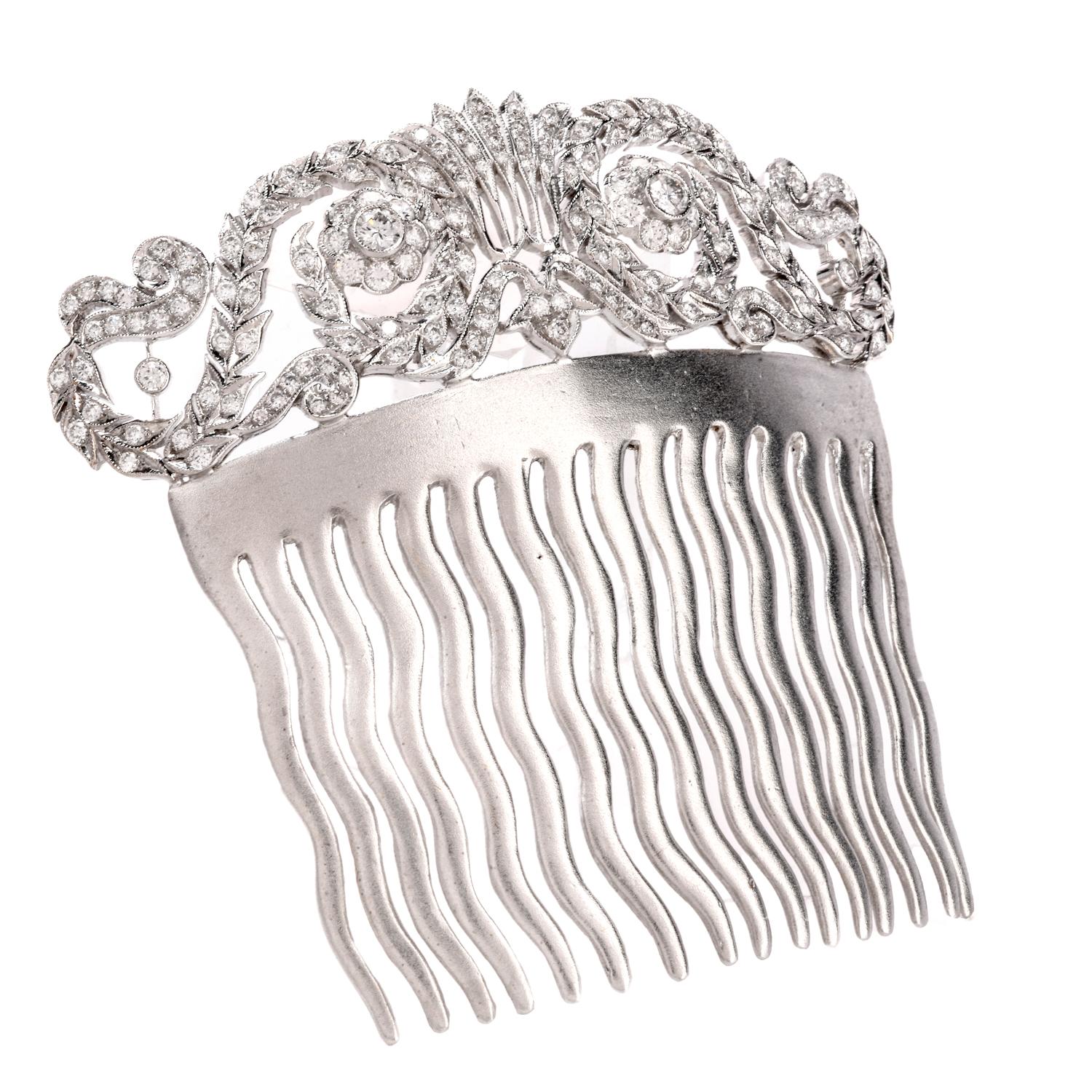 diamond hair comb
