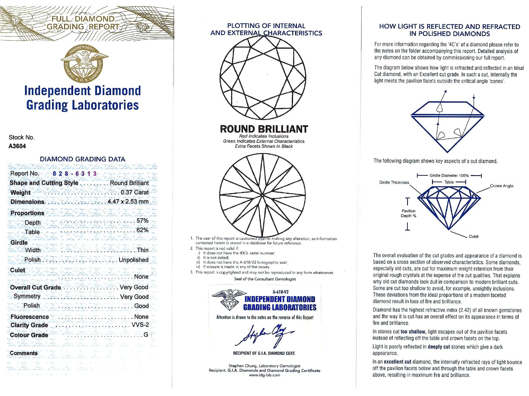 Vintage Diamant und Gelbgold Trilogie Ring im Angebot 3