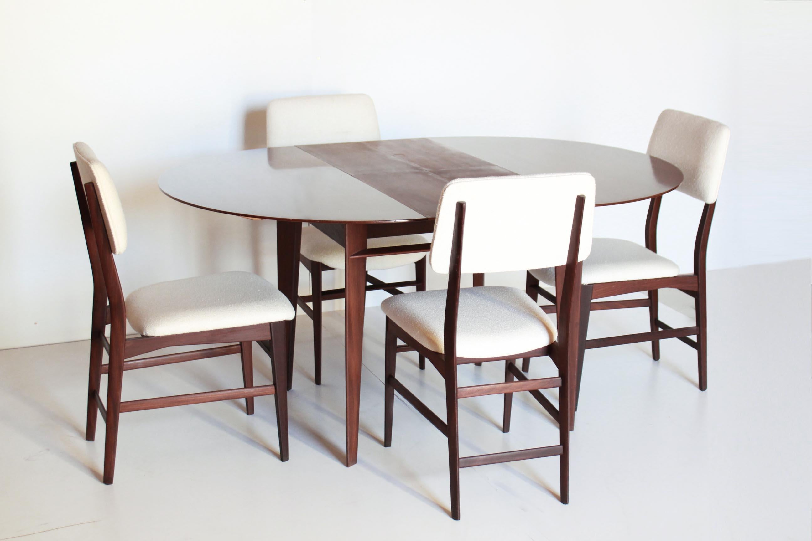 Mid-20th Century 1950s Vintage teak Dining Set by Vittorio Dassi