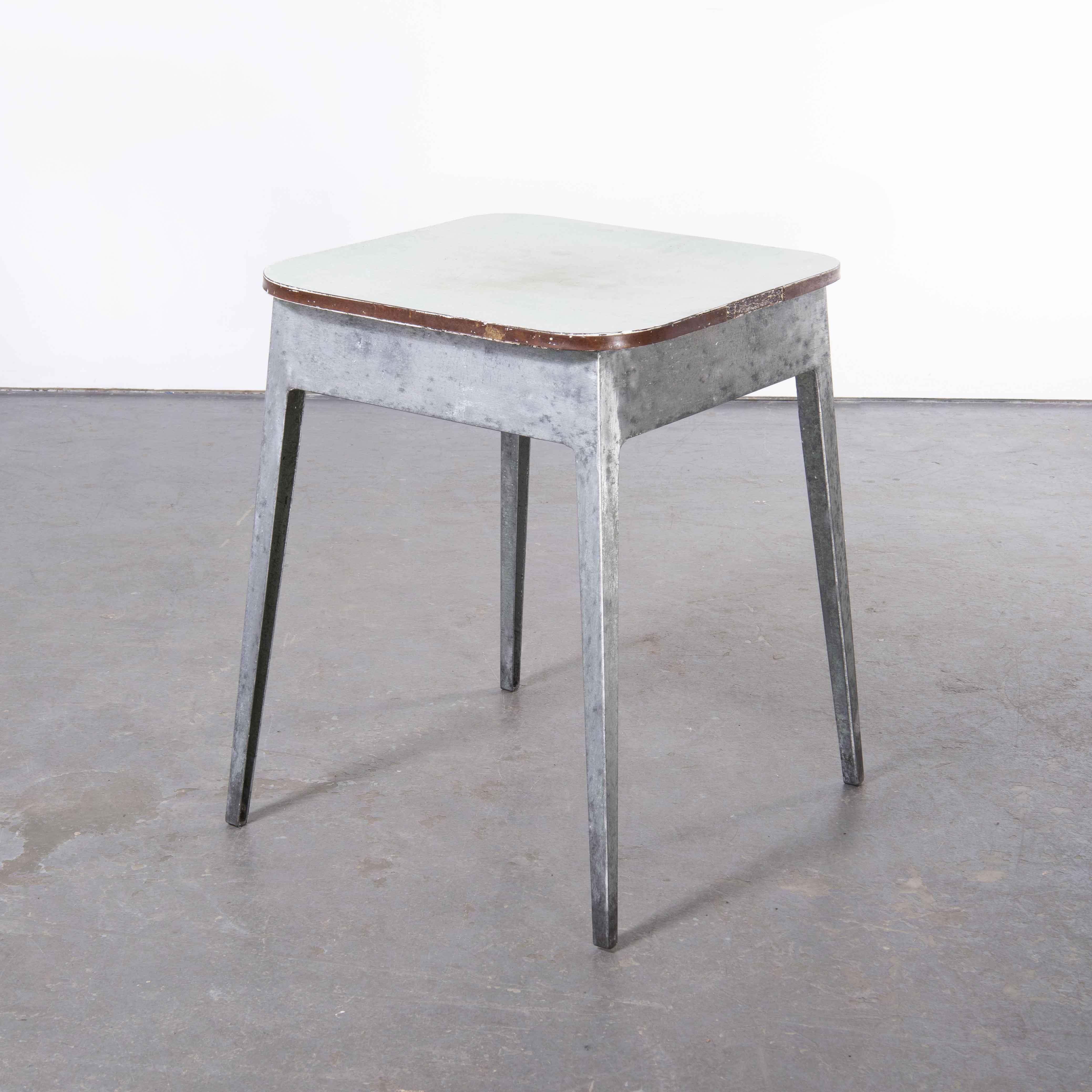 1950s vintage Edwin Cinch square cast dining table
1950s vintage Edwin Cinch square cast dining table. Edwin Cinch was best known for his role as one of two designers (the other was Herbert Cutler) commissioned in 1943 by the then Board of Trade to