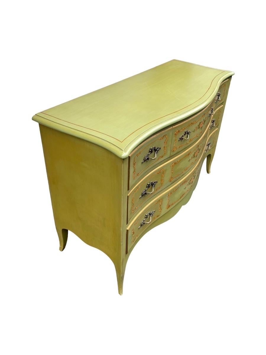 Bois 1950s, Vintage French Provincial Style Cherry Wood Dresser by John Widdicomb en vente