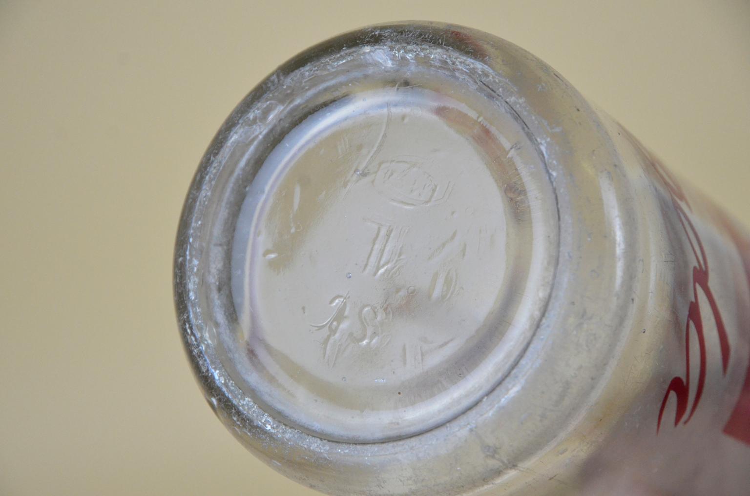 1950s Vintage Glass Italian Soda Syphon Seltzer Logo Cinzano Soda Bar Bottle 3