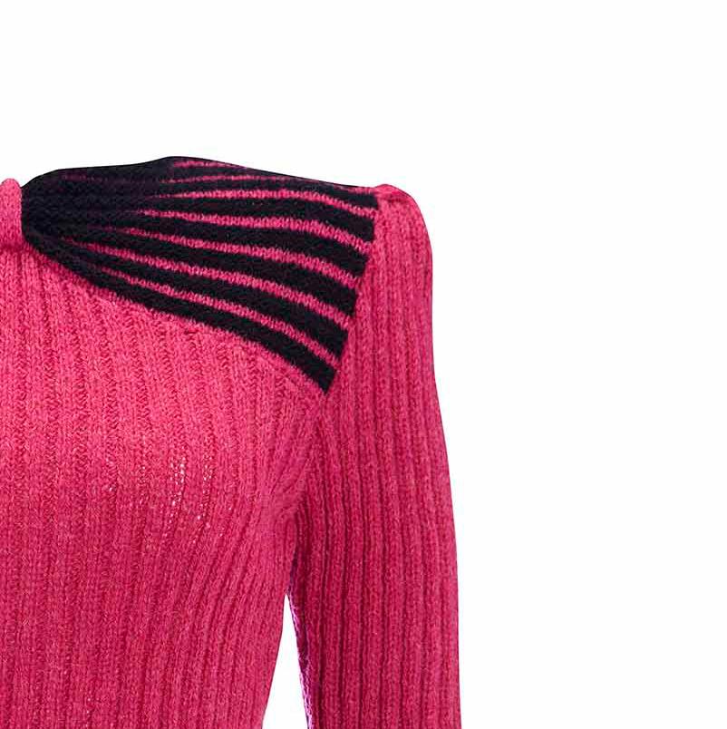 1950er Vintage Pullover - Handgestrickt - Puffärmel Detail im Zustand „Gut“ im Angebot in KENT, GB