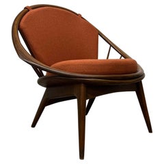 1950s Vintage Ib Kofod-Larsen “Hoop” Lounge for Selig, Denmark