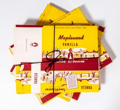 1950's Vintage Ice Cream Cartons - Pack of Four