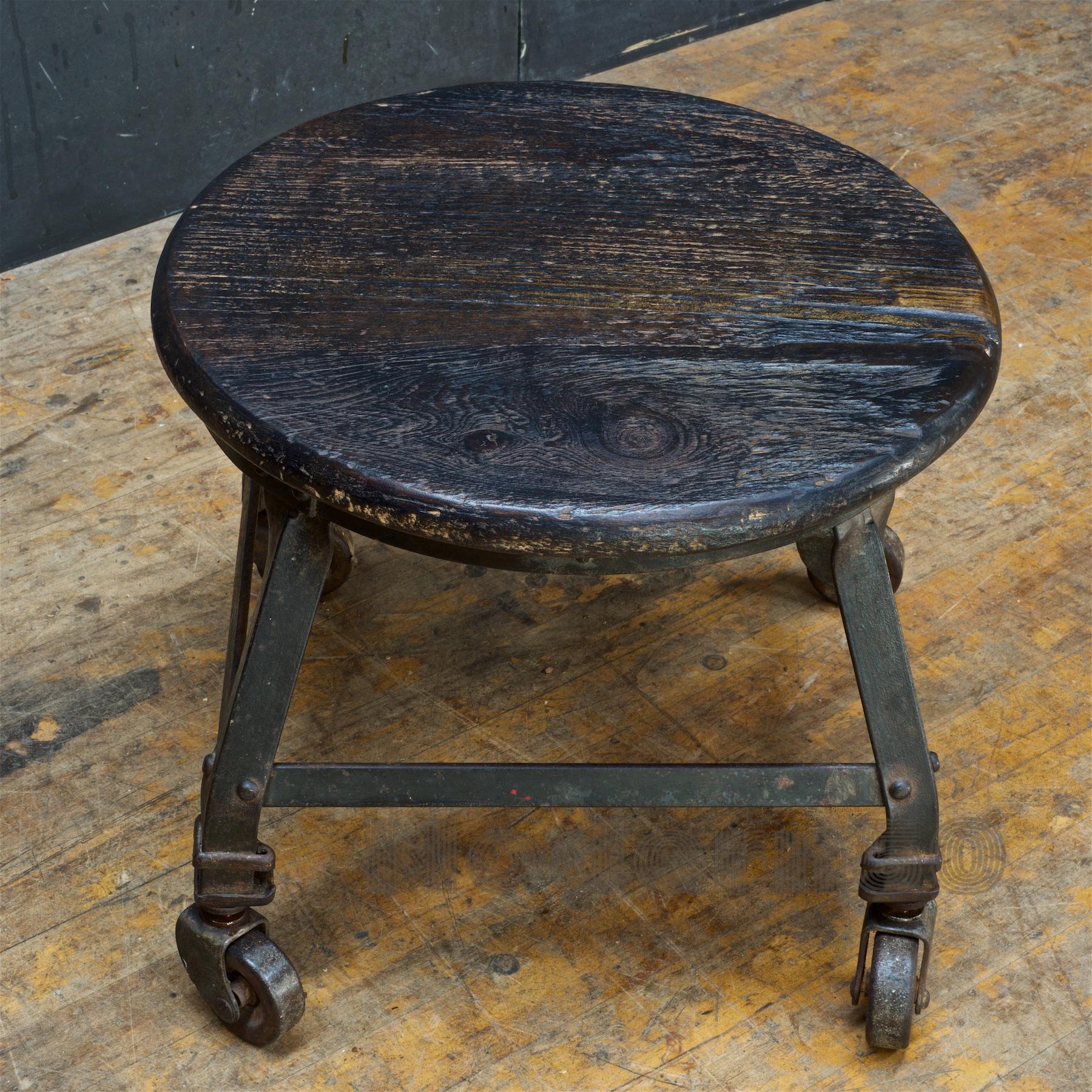 vintage rolling stool