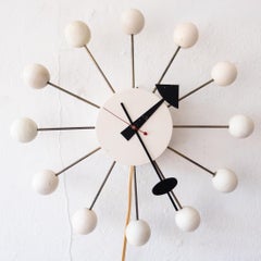1950s Vintage Isamu Noguchi and George Nelson Howard Miller Ball Clock