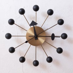 1950s Vintage Isamu Noguchi y George Nelson Reloj de bolas Howard Miller