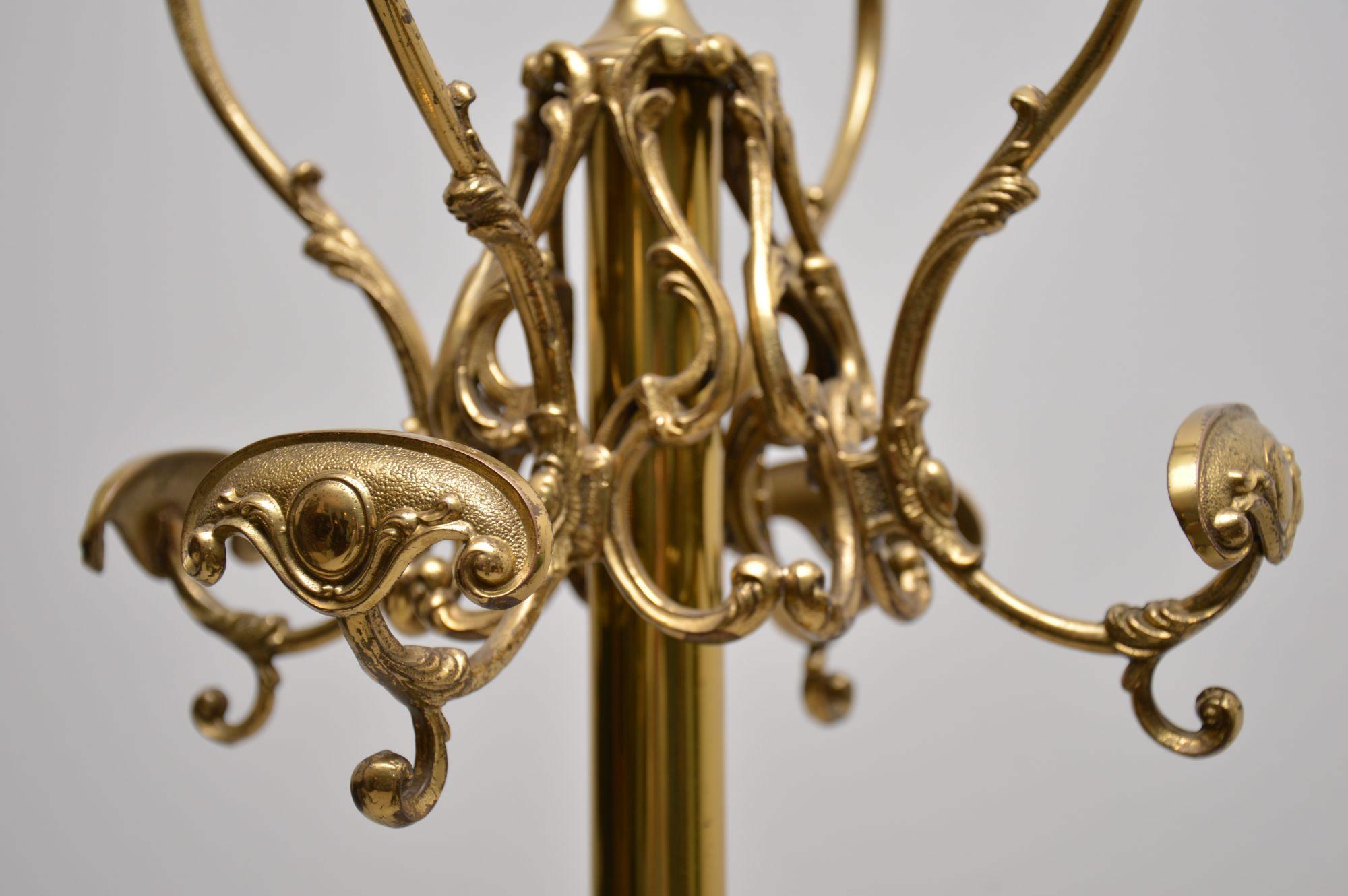 1950s Vintage Italian Brass Hatstand In Good Condition In London, GB