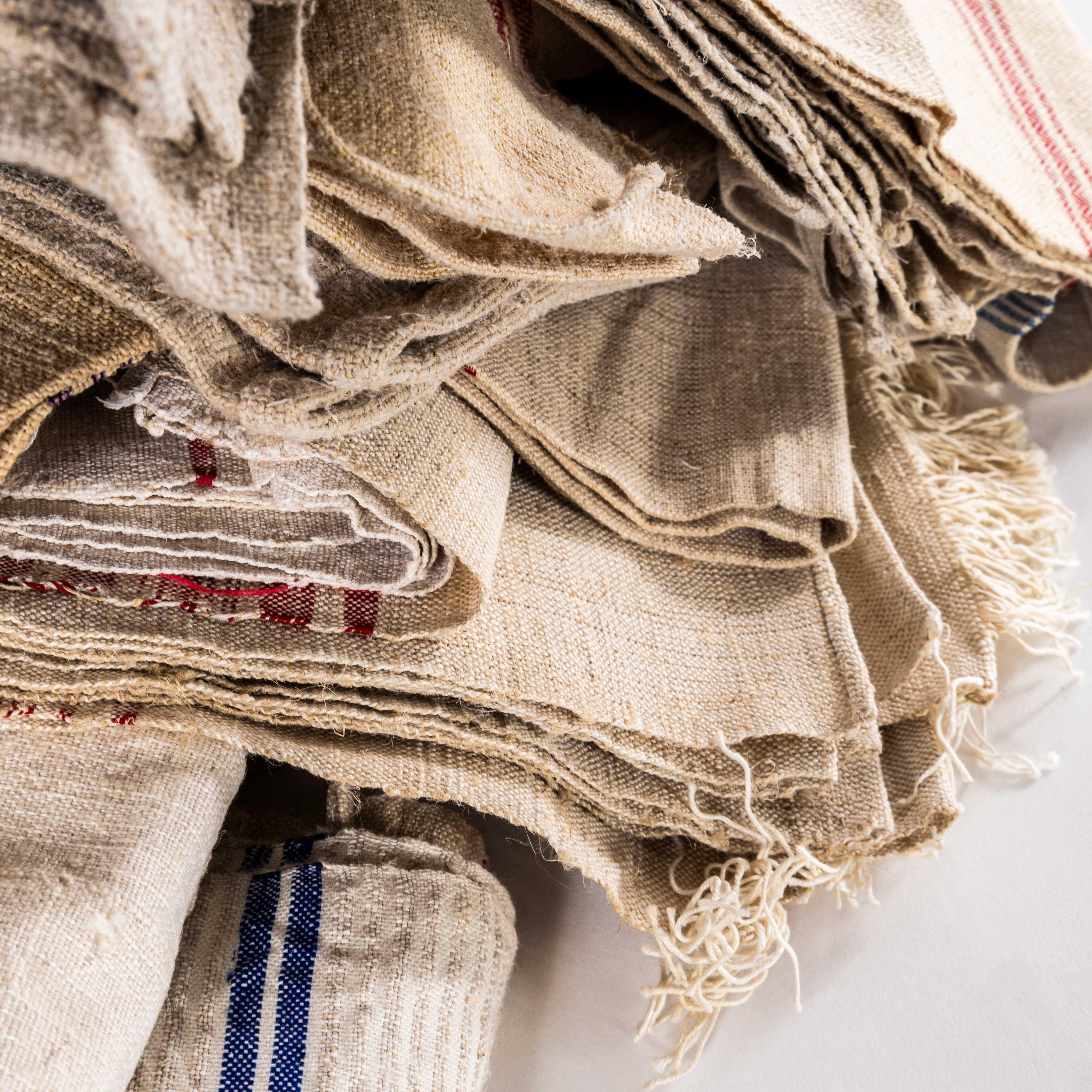 Textile 1950's Vintage Kitchen Towels - Mixed Selection For Sale