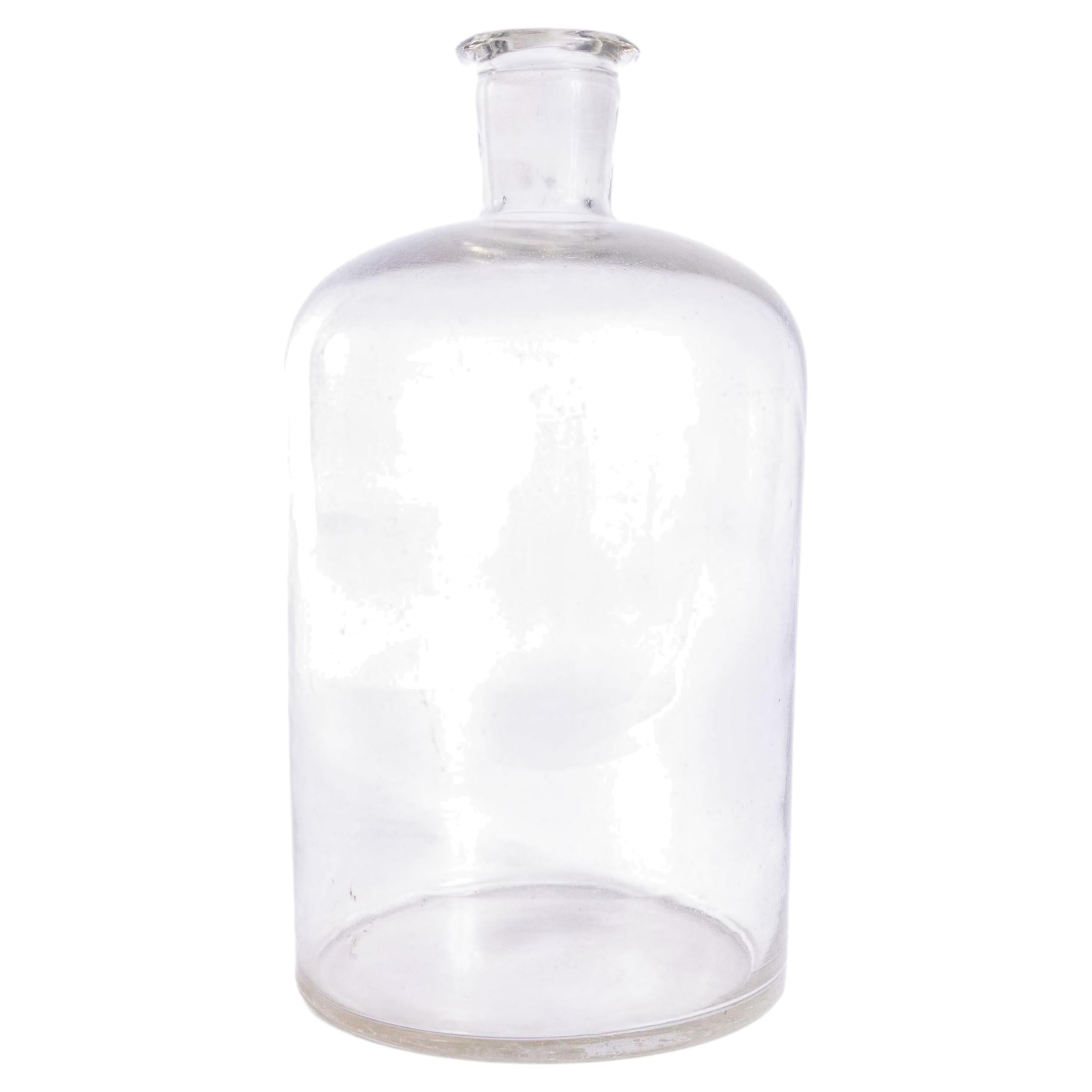 1950's Vintage Large Pharmacy Glass Bottle