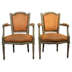 Louis XVI Style Armchairs Set of 2