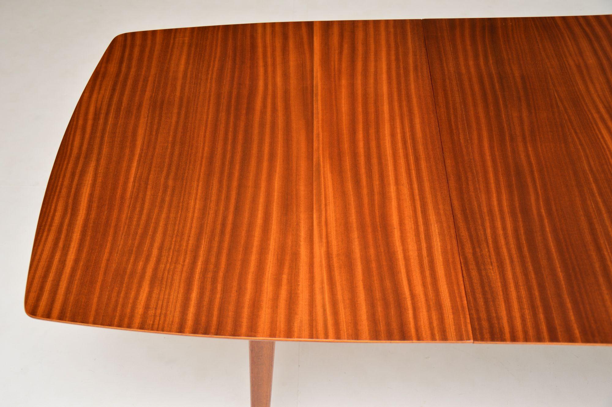 British 1950s Vintage Mahogany Dining Table by Peter Hayward for Vanson