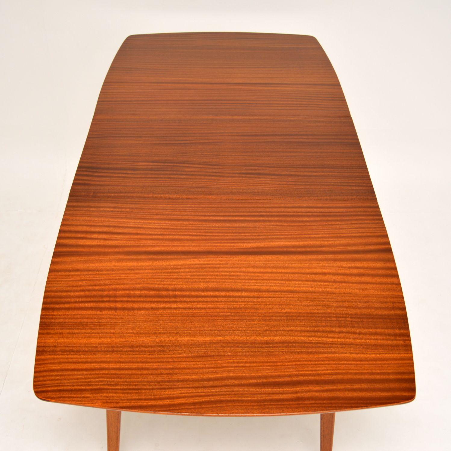 1950s Vintage Mahogany Dining Table by Peter Hayward for Vanson 1