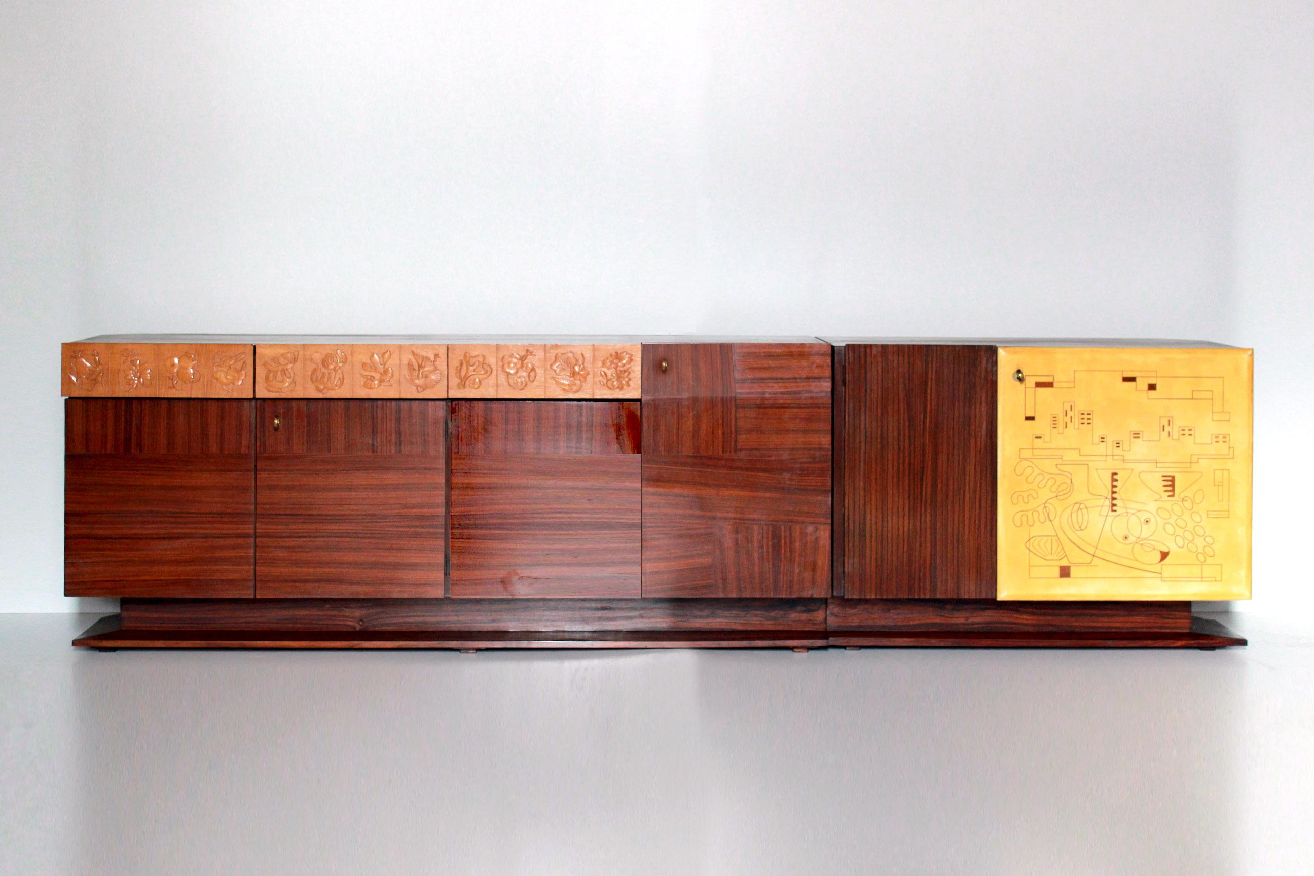 1950s Vintage Sideboard, Mid-Century Modern Italian Style by Dassi 14