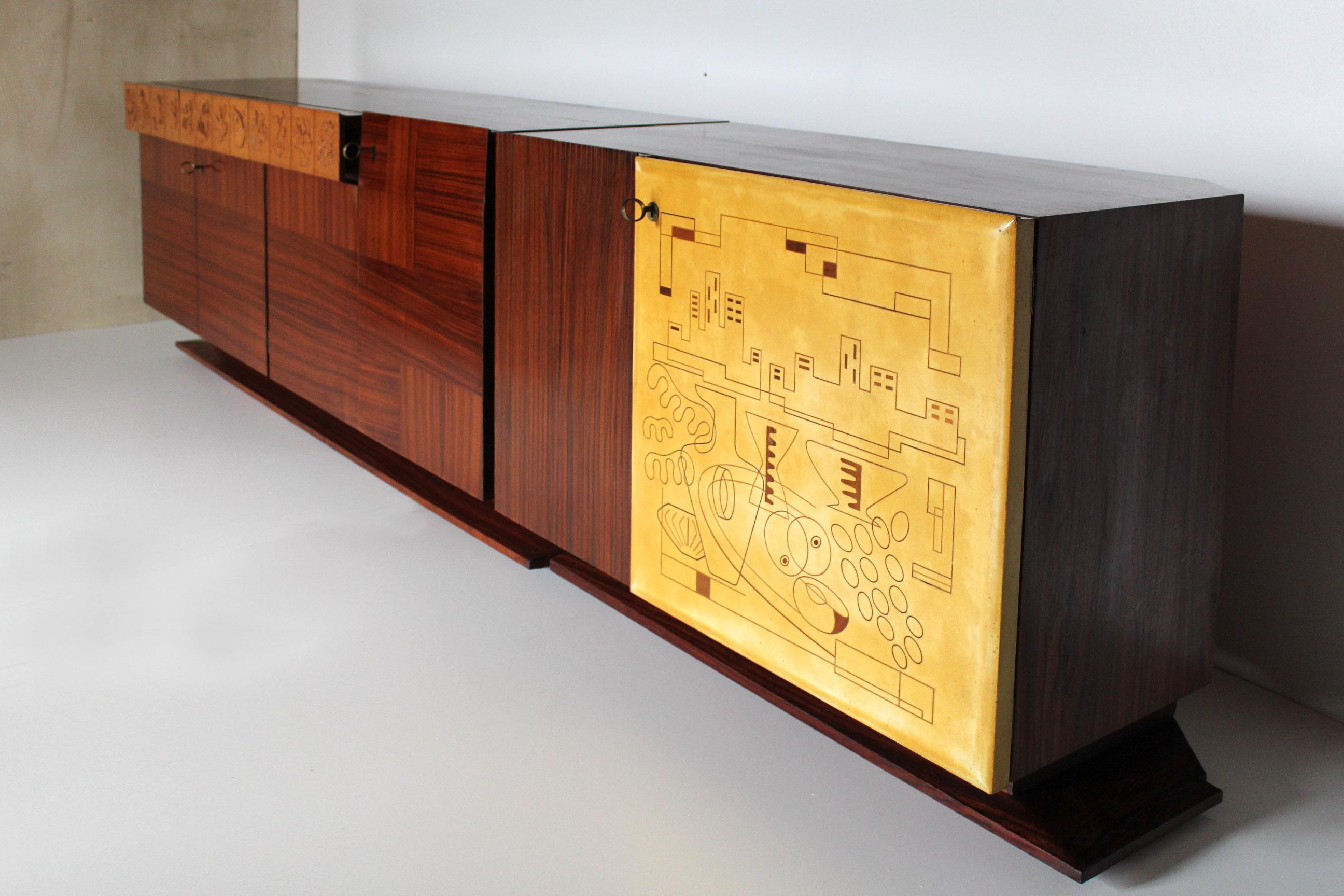 1950s Vintage Sideboard, Mid-Century Modern Italian Style by Dassi 27