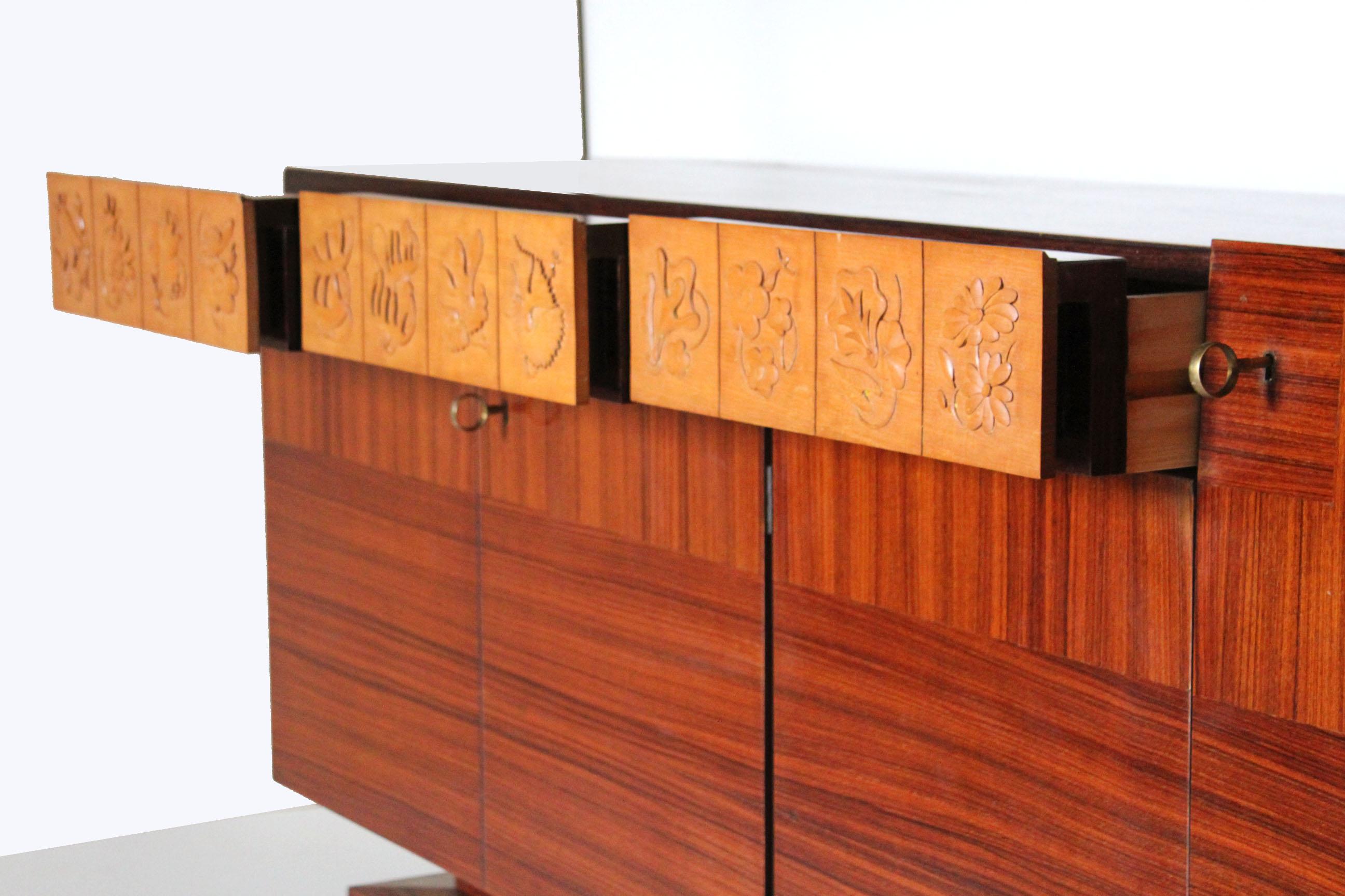 1950s Vintage Sideboard, Mid-Century Modern Italian Style by Dassi In Good Condition In Ceglie Messapica, IT
