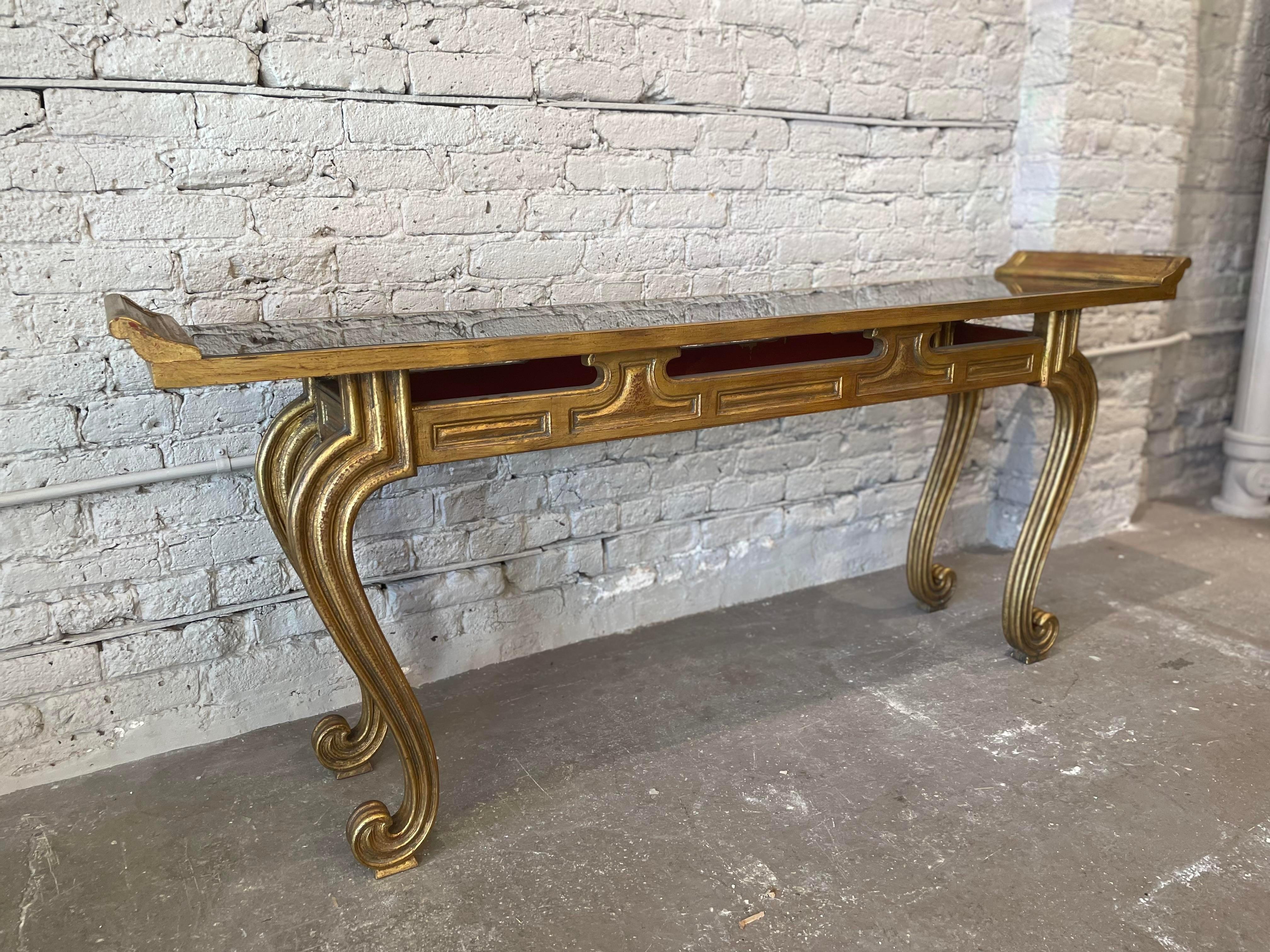 1950s Vintage Mid-Century Asian Altar-Style Console Table For Sale 3