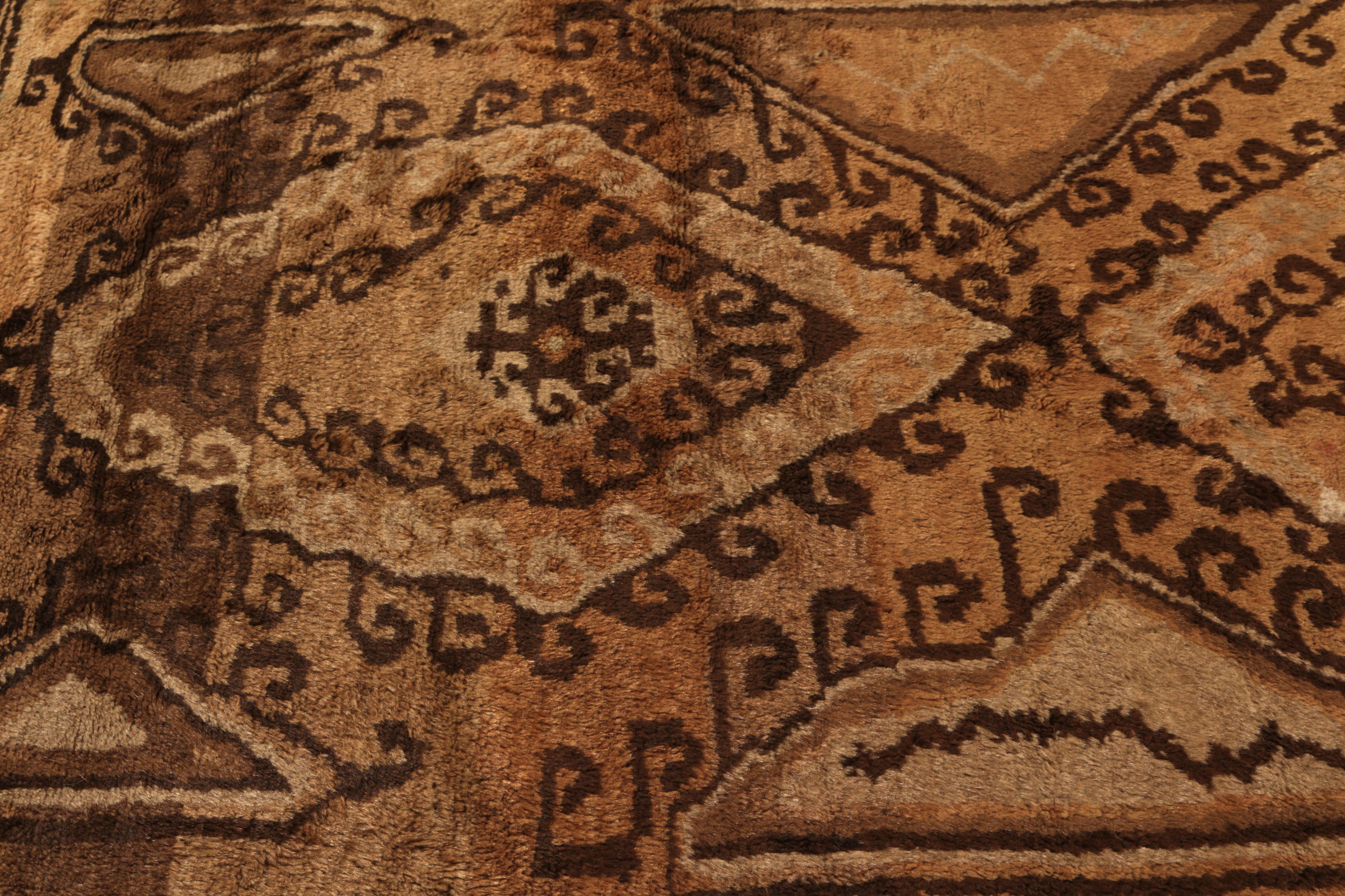 brown tribal rug