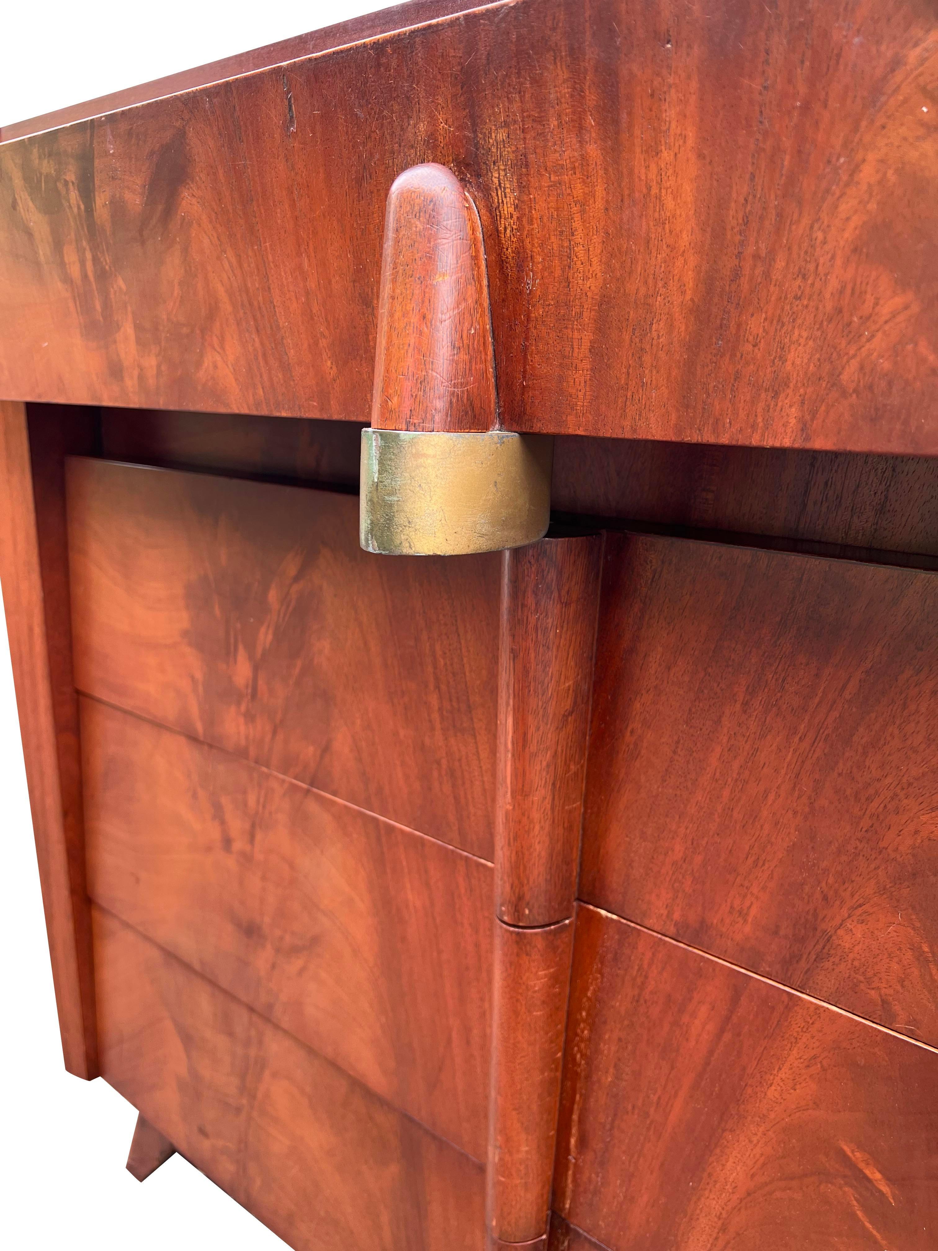 1950s Vintage Mid Century Modern Streamline Deco Long Dresser 3