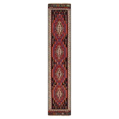 Runner persiano rosso e beige-marrone di Rug & Kilim del 1950 Vintage Midcentury Kilim