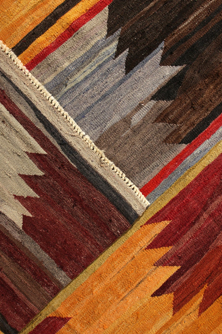 1950s Vintage Midcentury Kilim Rug Multi-Color All-Over Pattern by Rug ...