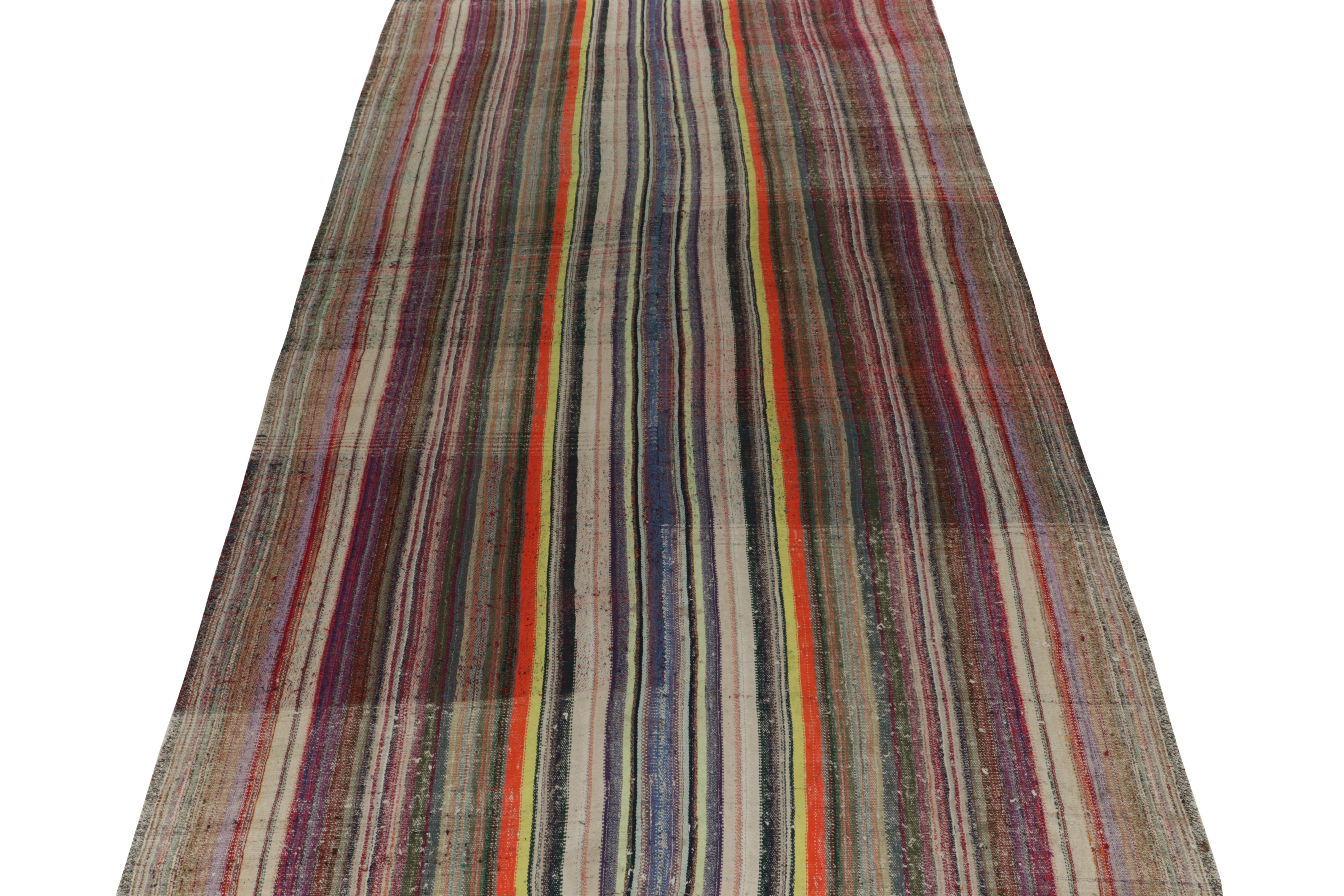 purple striped rug