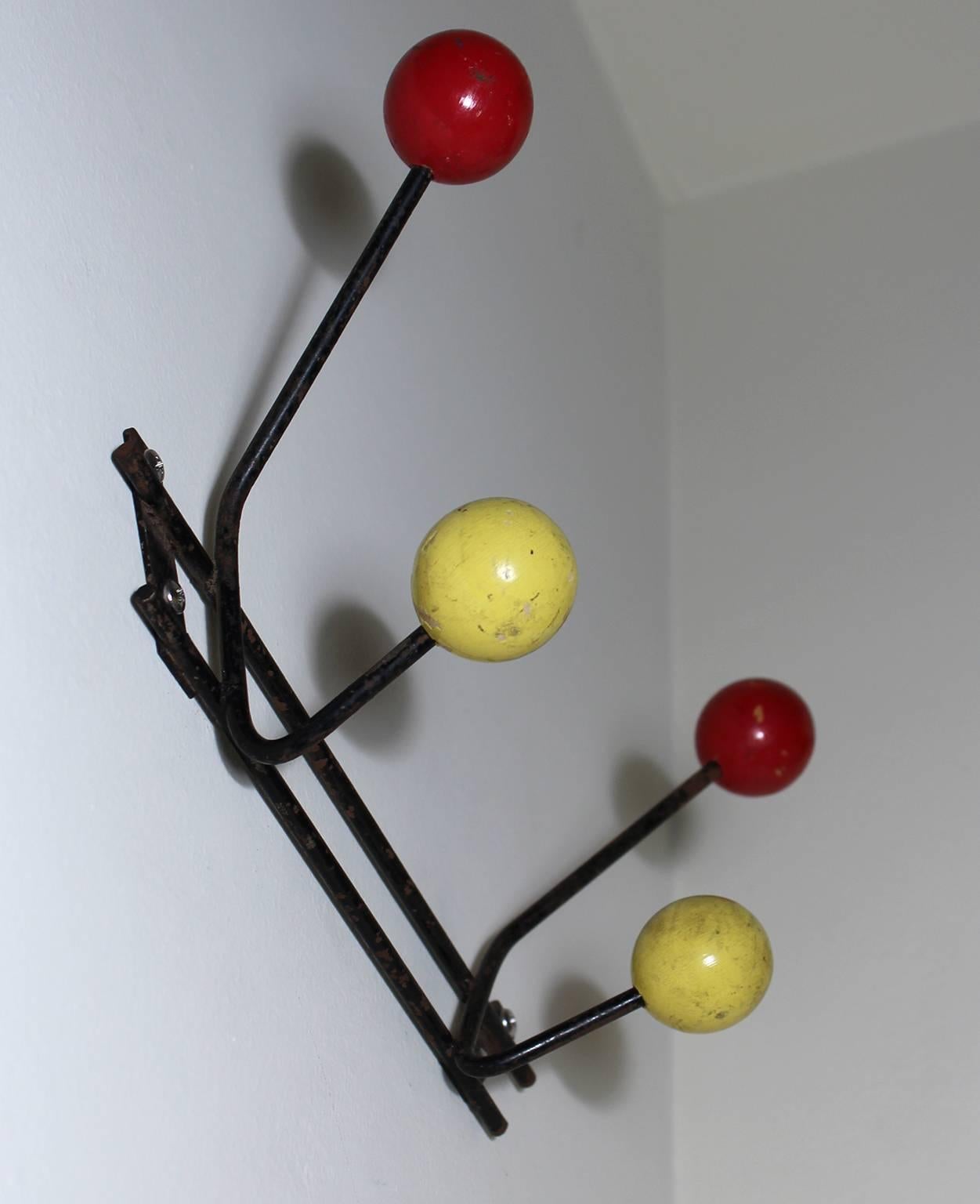 vintage coat rack wall