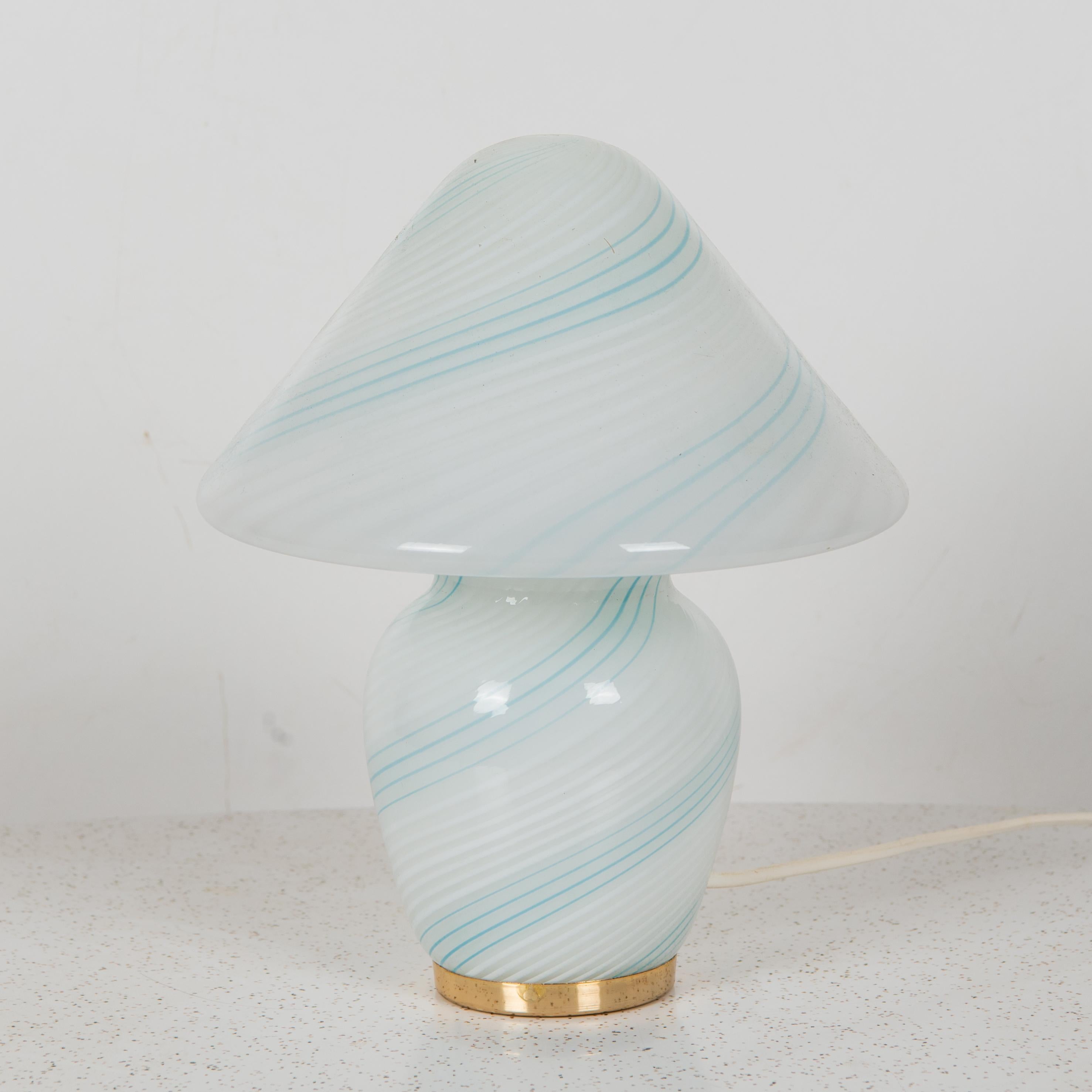 Brass Vintage Murano Table Lamp, Italy 1950s For Sale