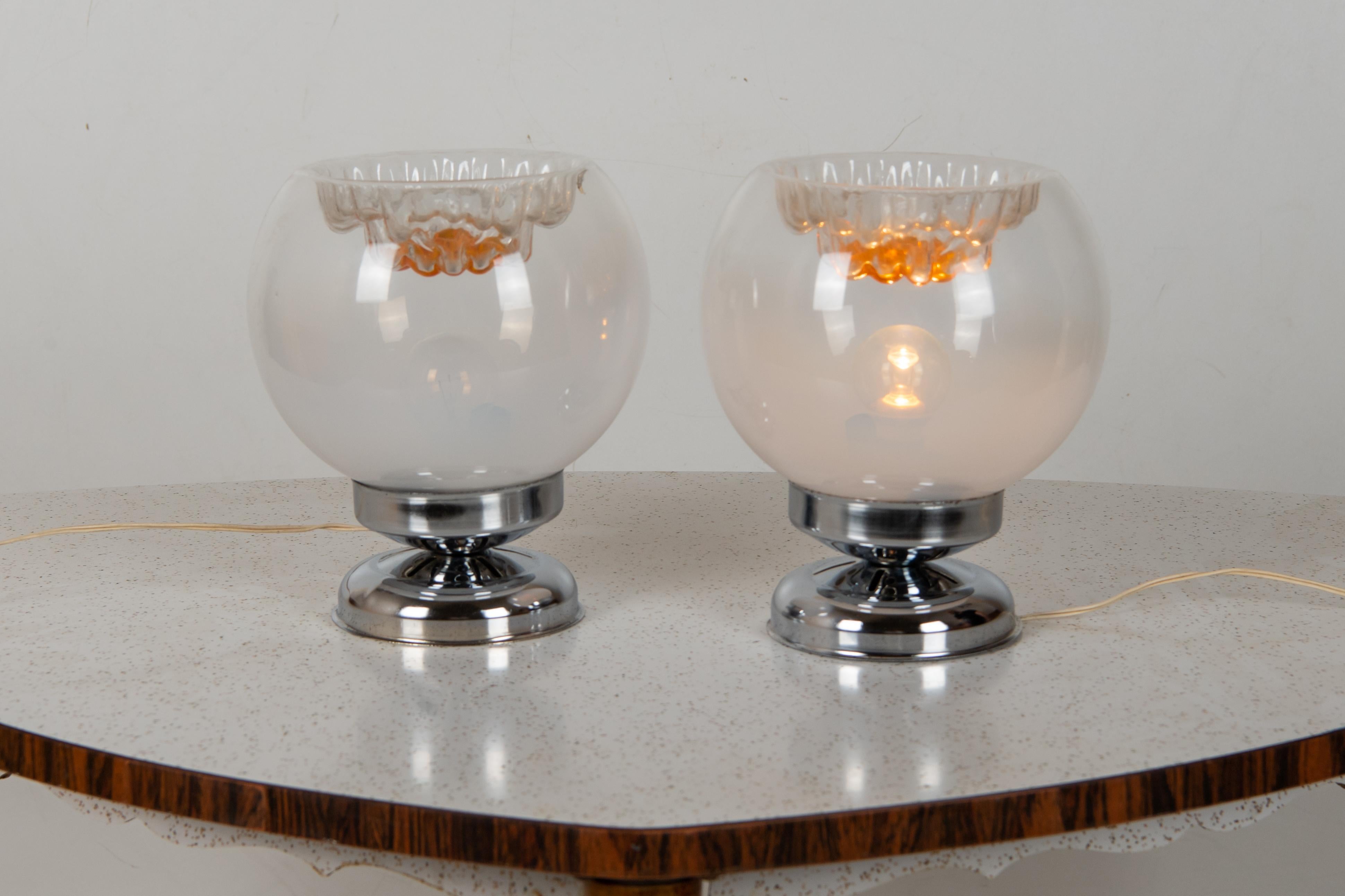 Mid-20th Century 1950s Vintage Murano Table Lamps