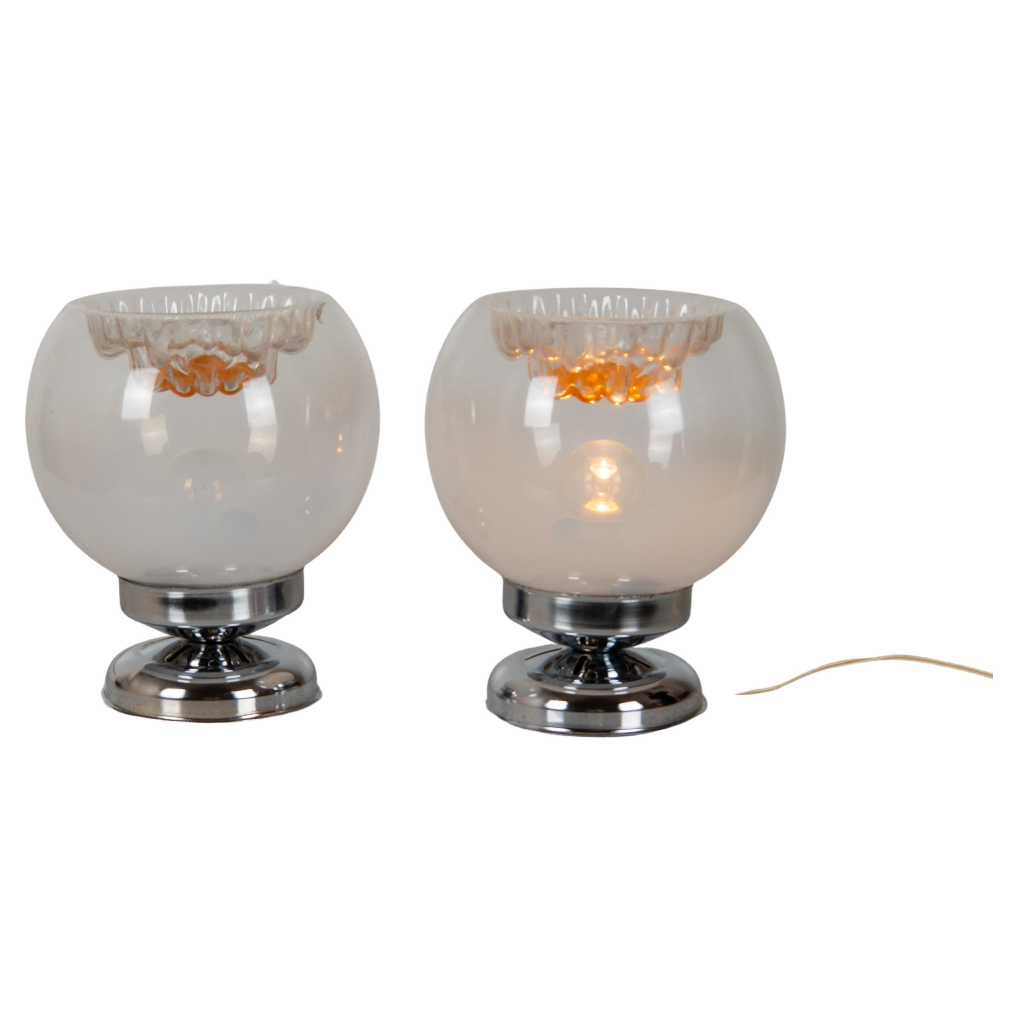 1950s Vintage Murano Table Lamps