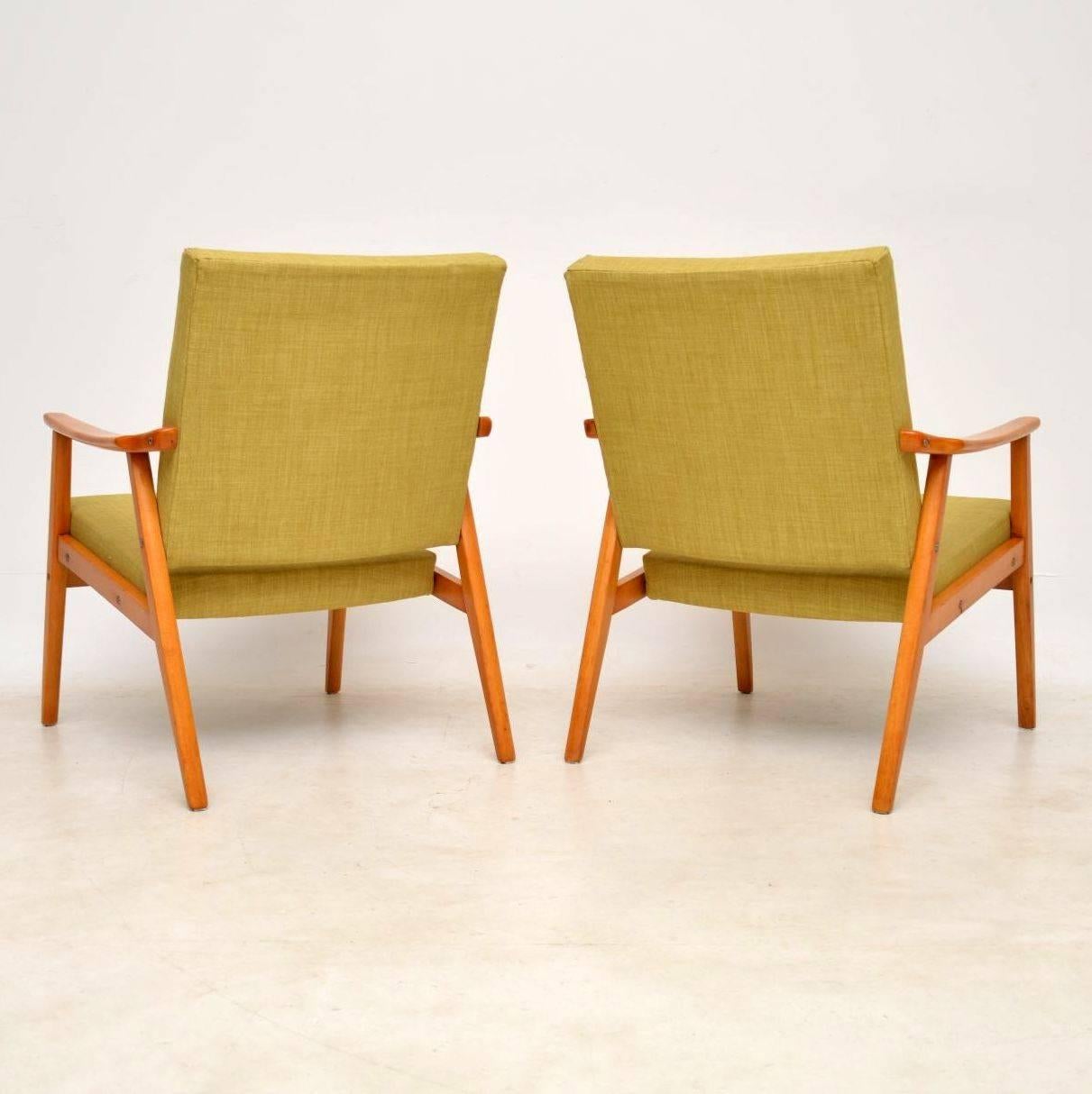 1950s Vintage Pair of Danish Armchairs In Excellent Condition In London, GB
