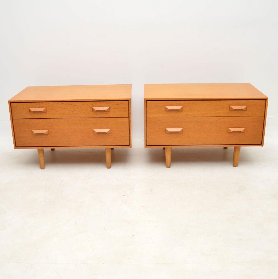 Mid-Century Modern 1950s Vintage Pair of Side Chests by John & Sylvia Reid for Stag