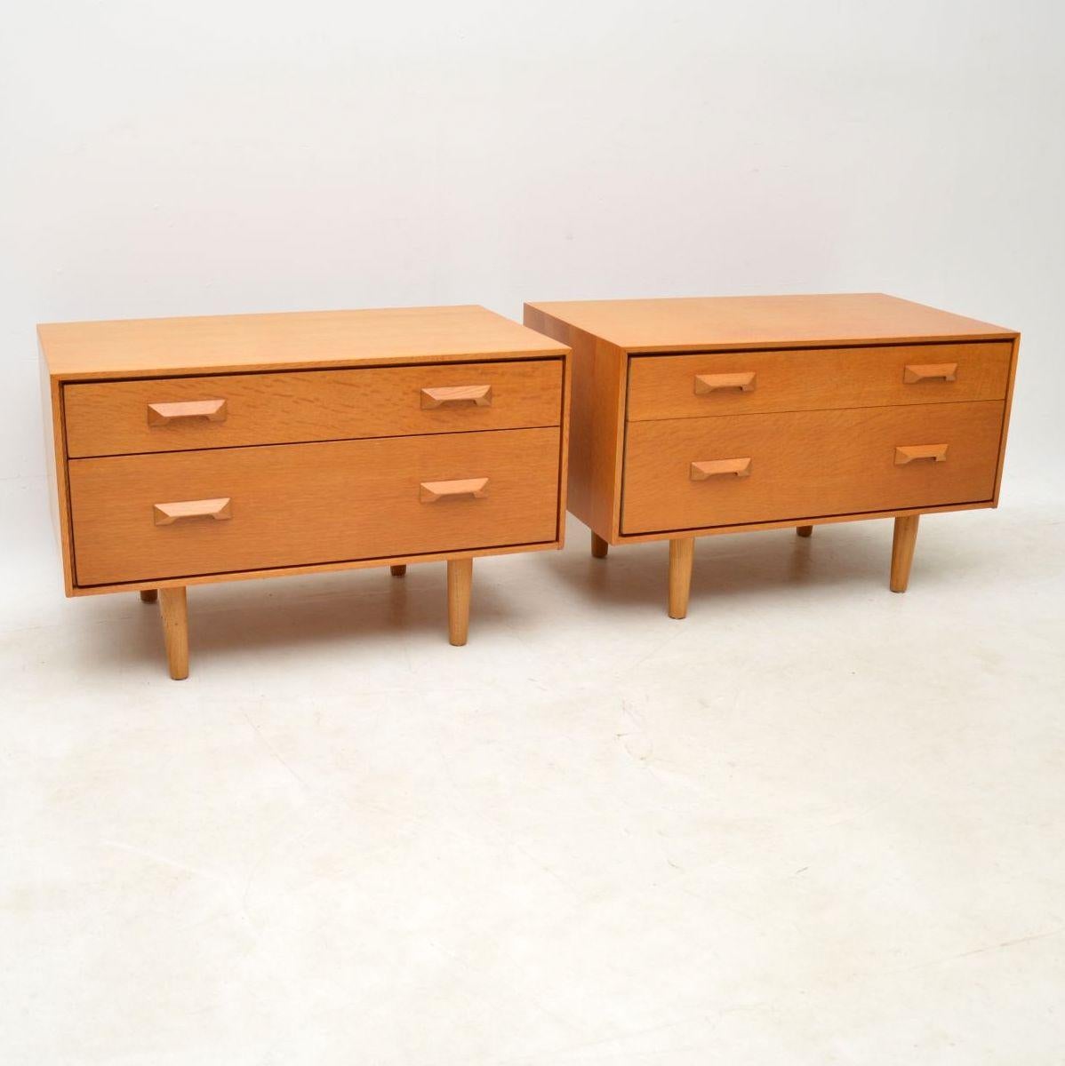 English 1950s Vintage Pair of Side Chests by John & Sylvia Reid for Stag