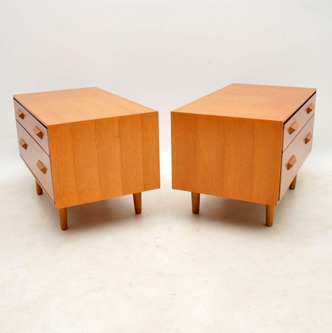 Oak 1950s Vintage Pair of Side Chests by John & Sylvia Reid for Stag