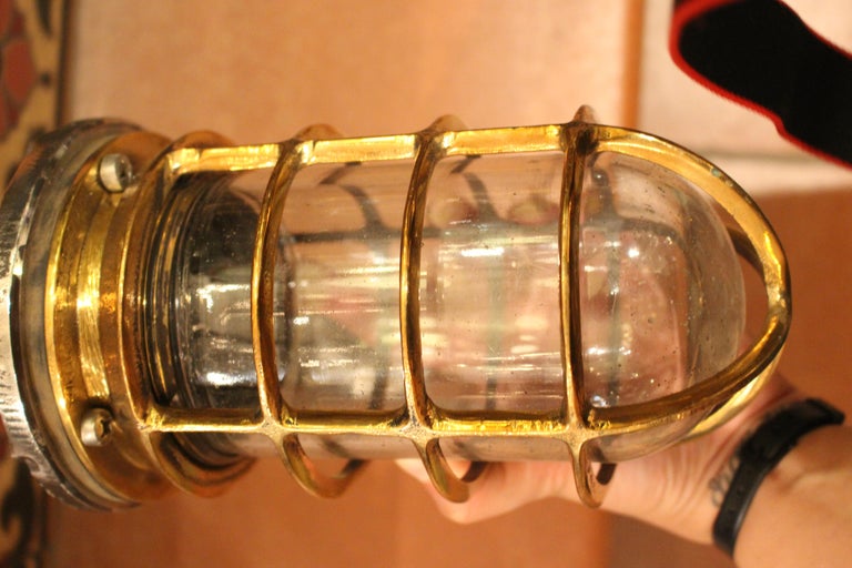 1950s Vintage Pauluhn Nautical Post Ship Light at 1stDibs vintage ship lights, pauluhn