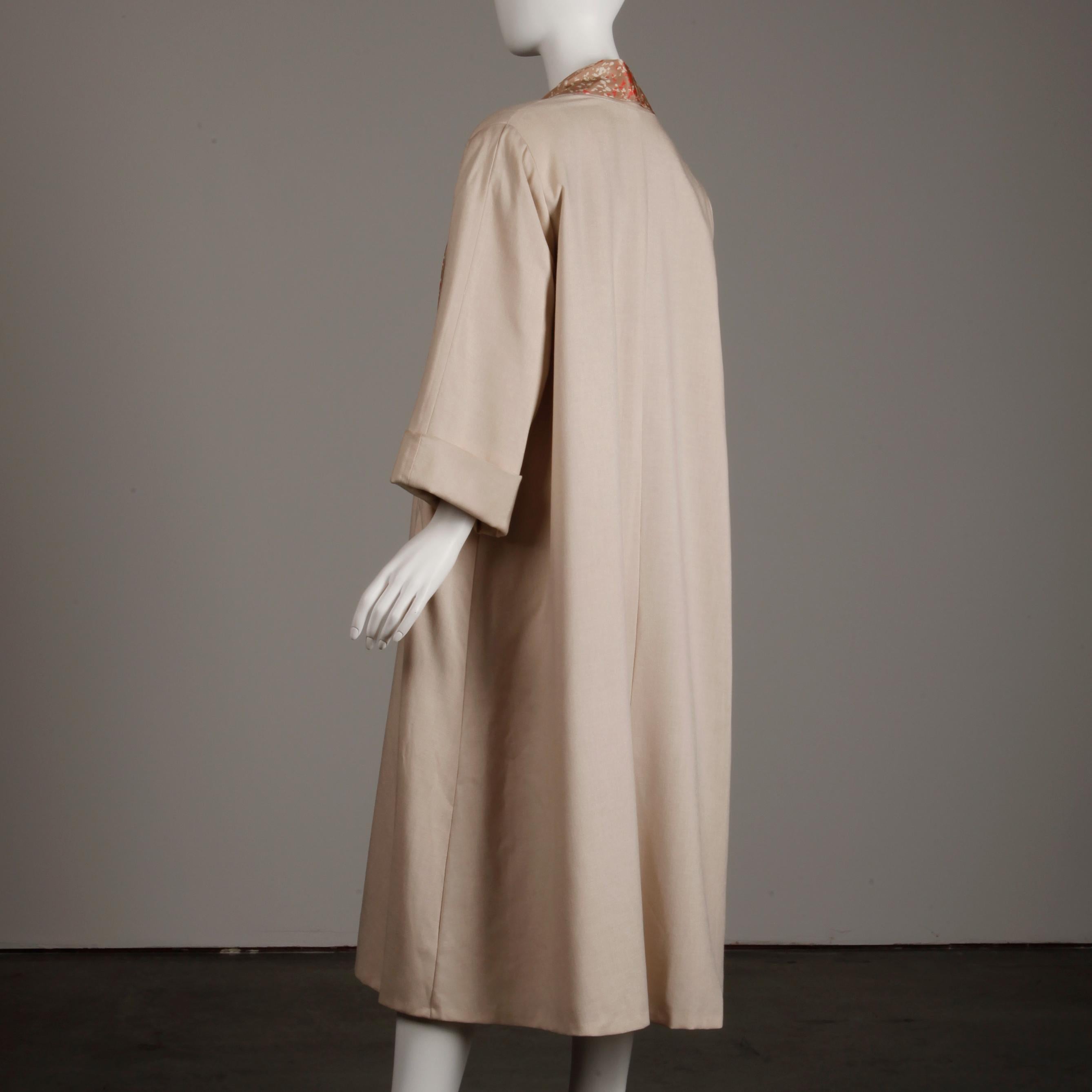 1950s Vintage Pink, Mauve + Beige 3-Piece Matching Dress/ Coat/ Belt Ensemble 5