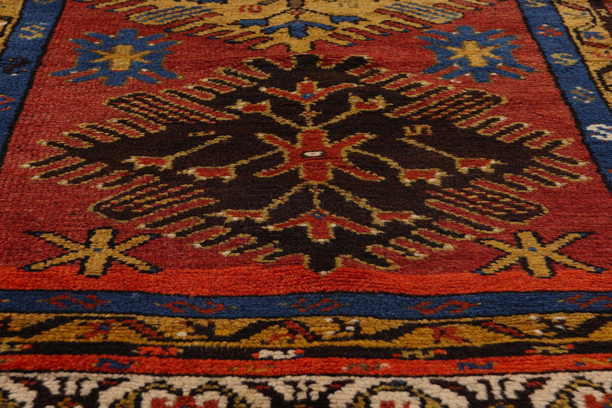 20th Century 1950s Vintage Red Turkish Oushak Wool Rug For Sale