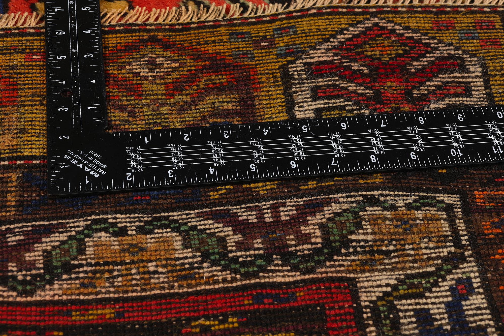 20ième siècle Tapis en laine turque Oushak rouge des années 1950 en vente