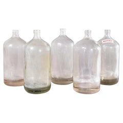 Bottiglie di soda rumene vintage degli anni '50 senza sifone - vetro trasparente