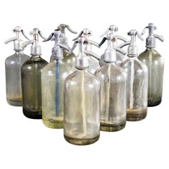 1950's Vintage Romanian Soda Siphons - Clear Glass - Large Quantity Available