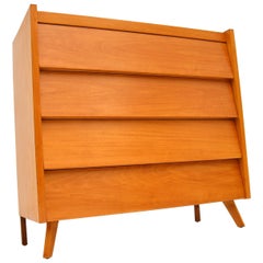 1950
s Vintage Satin Birch Chest of Drawers