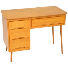 1950s Vintage Satin Wood Desk