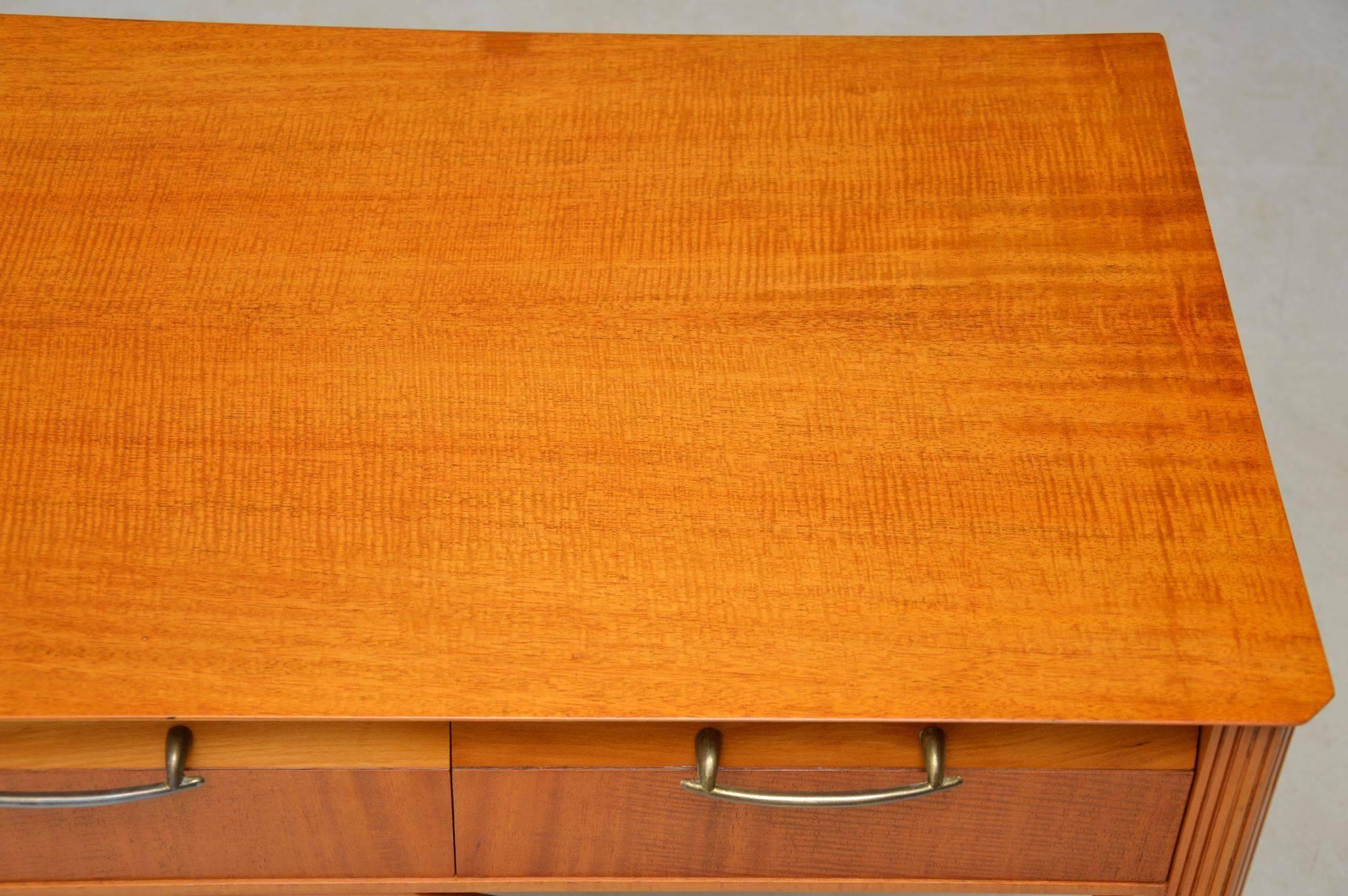 Mid-20th Century 1950s Vintage Satinwood Desk