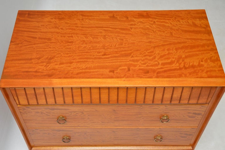 1950s Vintage Satinwood Heal S Chest Of Drawers At 1stdibs