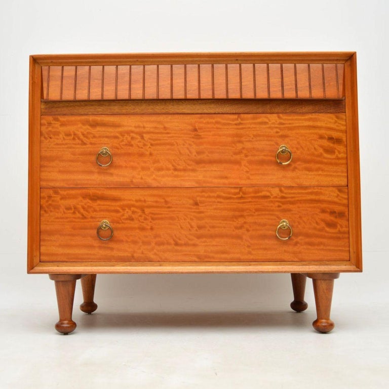 1950s Vintage Satinwood Heal S Chest Of Drawers At 1stdibs