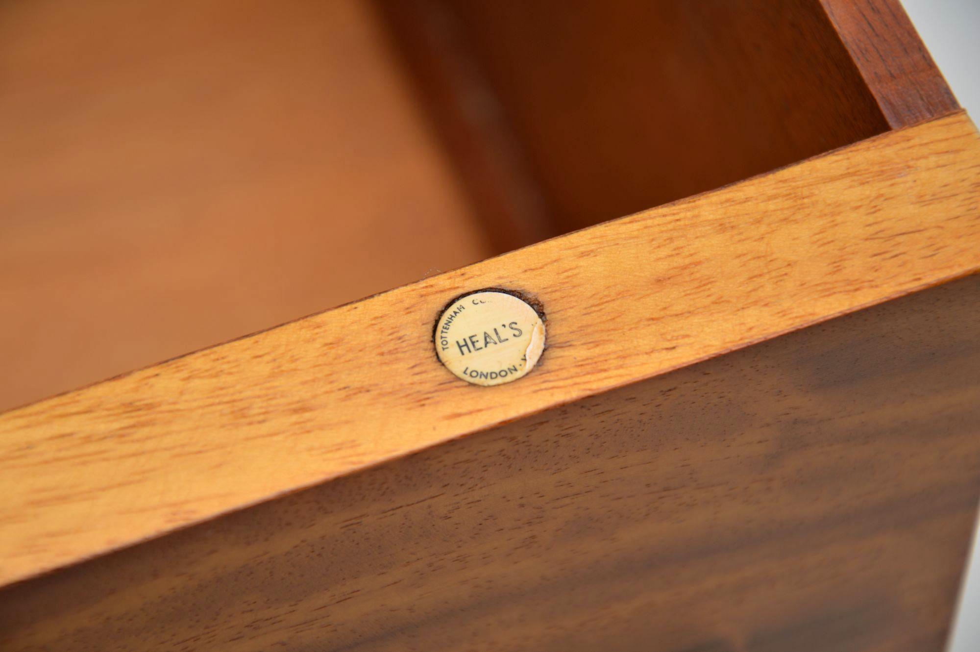 1950s Vintage Satinwood Heal S Chest Of Drawers At 1stdibs