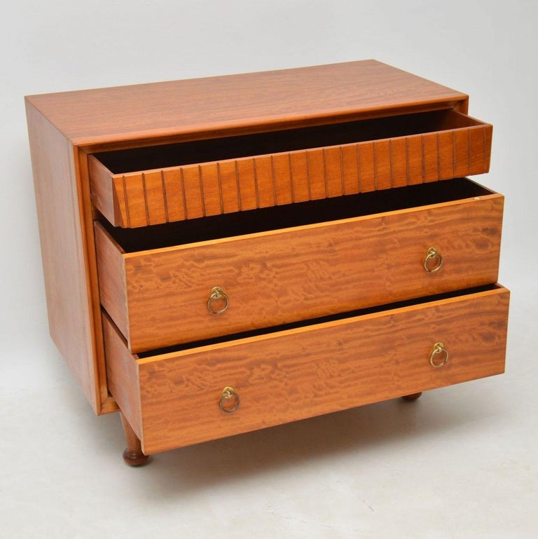1950s Vintage Satinwood Heal S Chest Of Drawers At 1stdibs