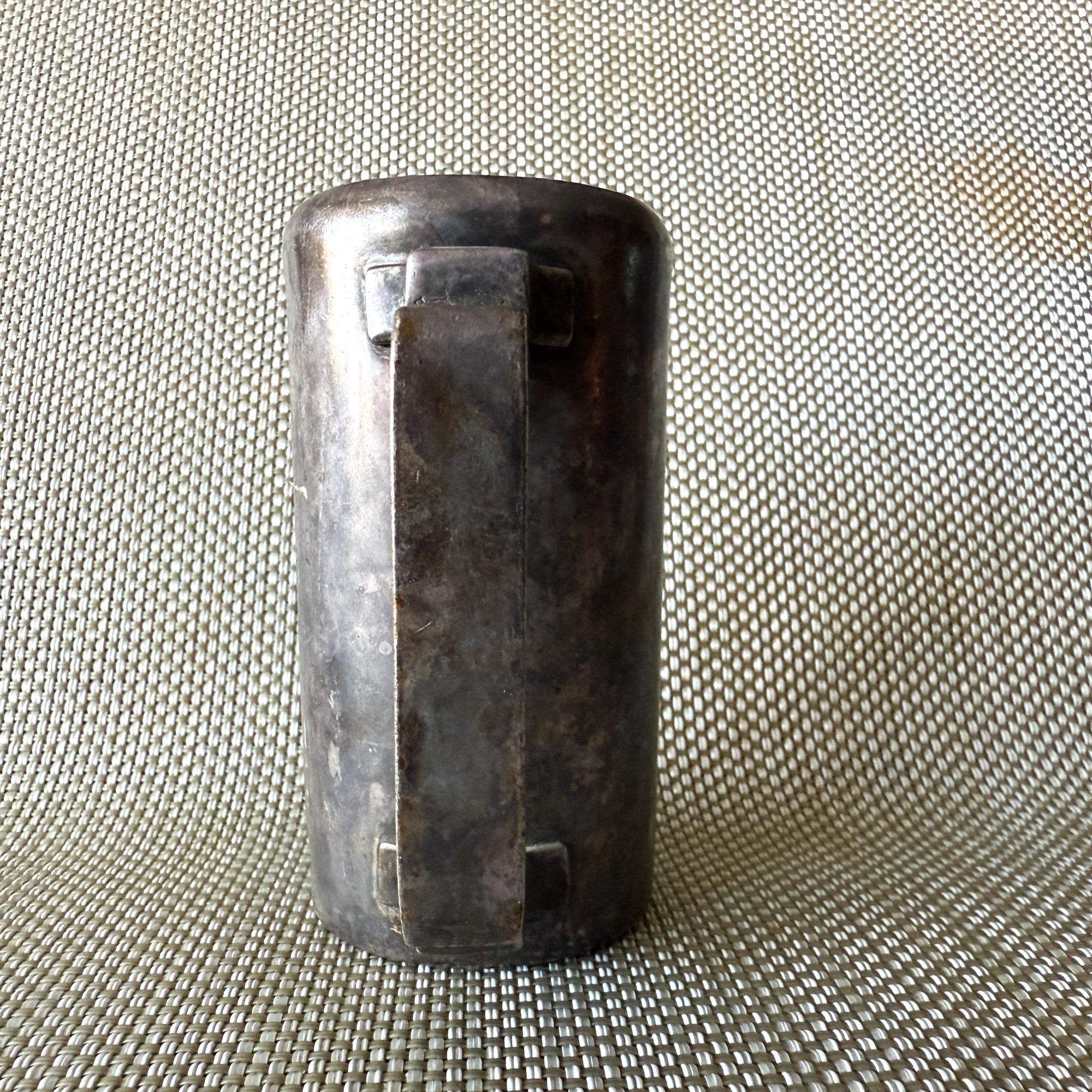 1950s Vintage Silver Creamer Milk Pitcher Meneses Bros of Spain Mid Century For Sale 2